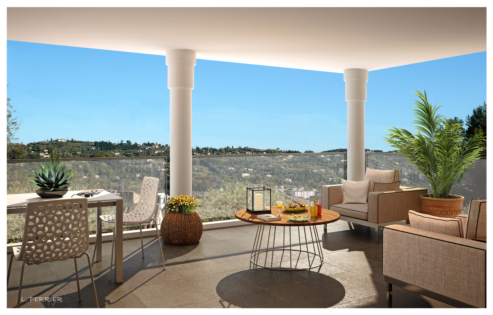Vue depuis la terrasse